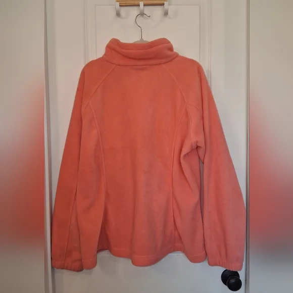 Columbia Light Peach Full-Zip Fleece Jacket - Picture 3 of 5